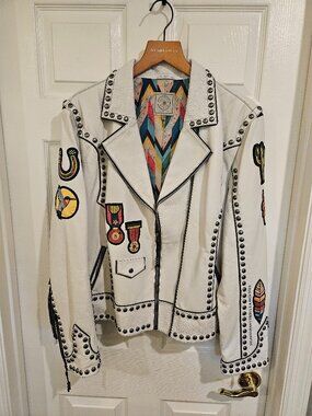 Double D Ranch Senorita's Biker Jacket 2X 100% SHEEP